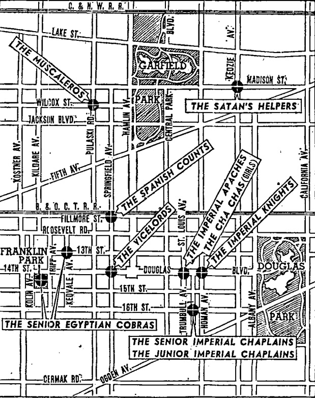 West Side Gang Territory Map