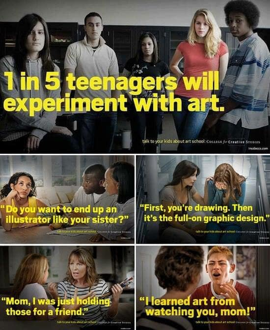 1 in 5 Teenagers Will Experiment with Art
