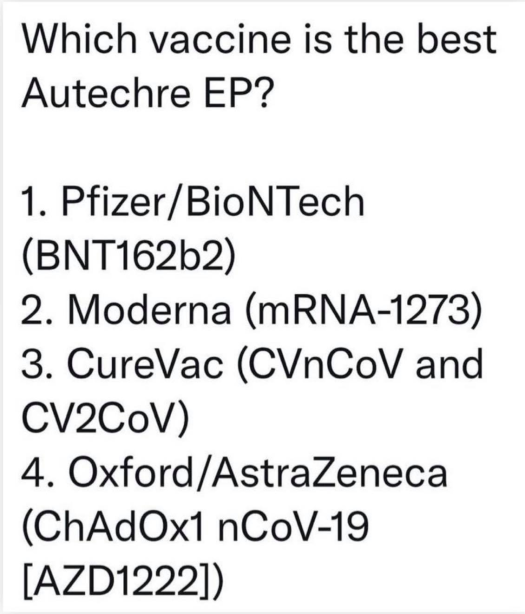 Which Vaccine Is the Best Autechre EP?
