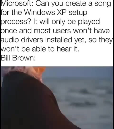 The Windows XP Setup Song