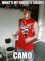 What's My Favorite Color? Camo