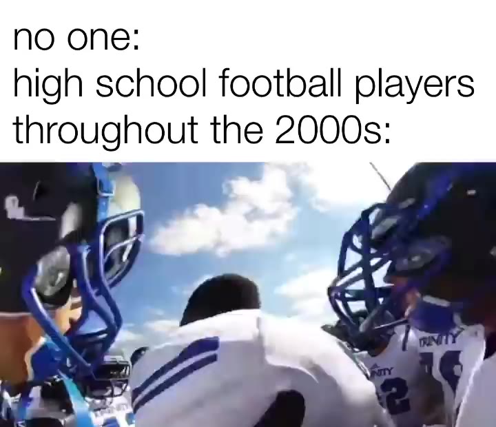 High School Football Players Throughout the 2000s