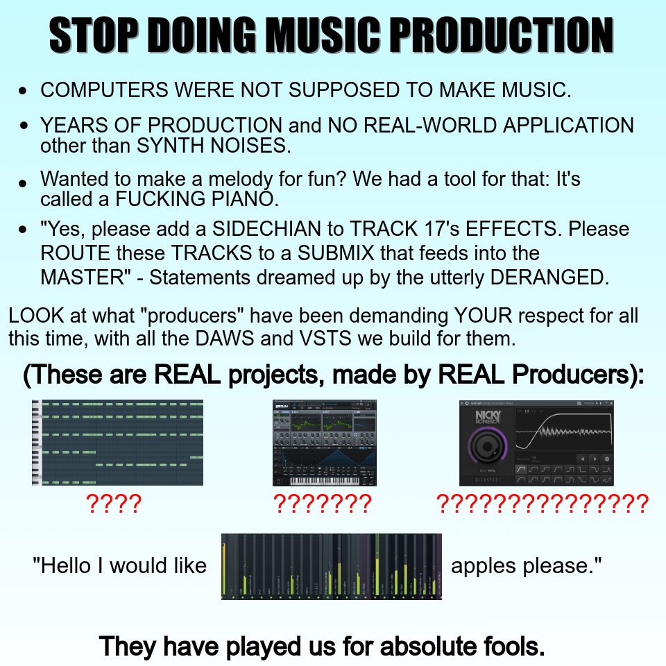 Stop Doing Music Production