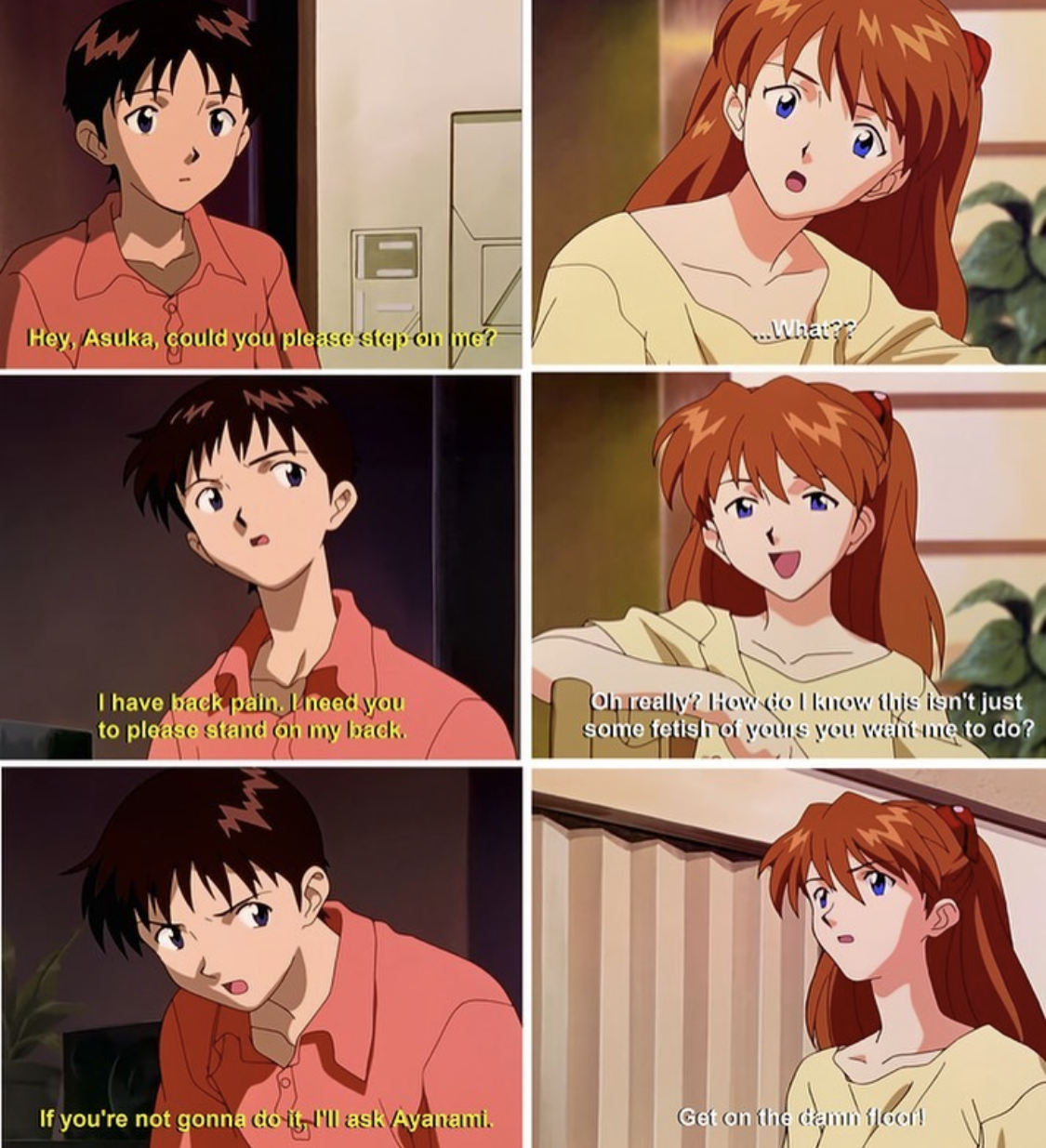 Hey, Asuka, Could You Please Step on Me?