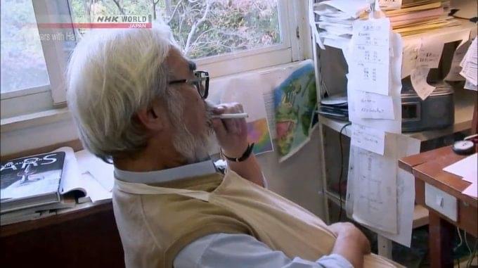 Miyazaki Smoking by the Window