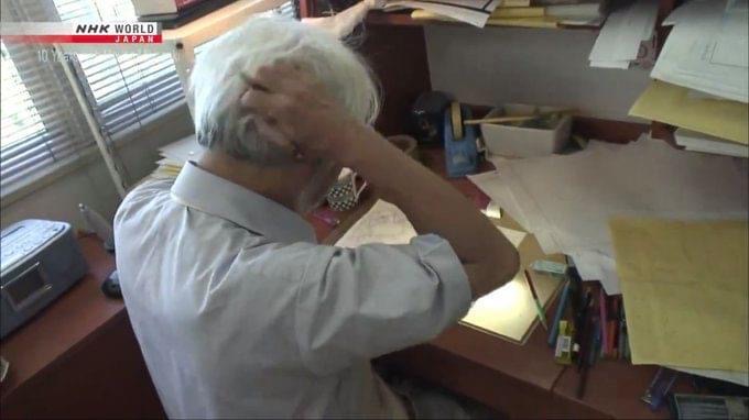 Miyazaki Scratching His Head