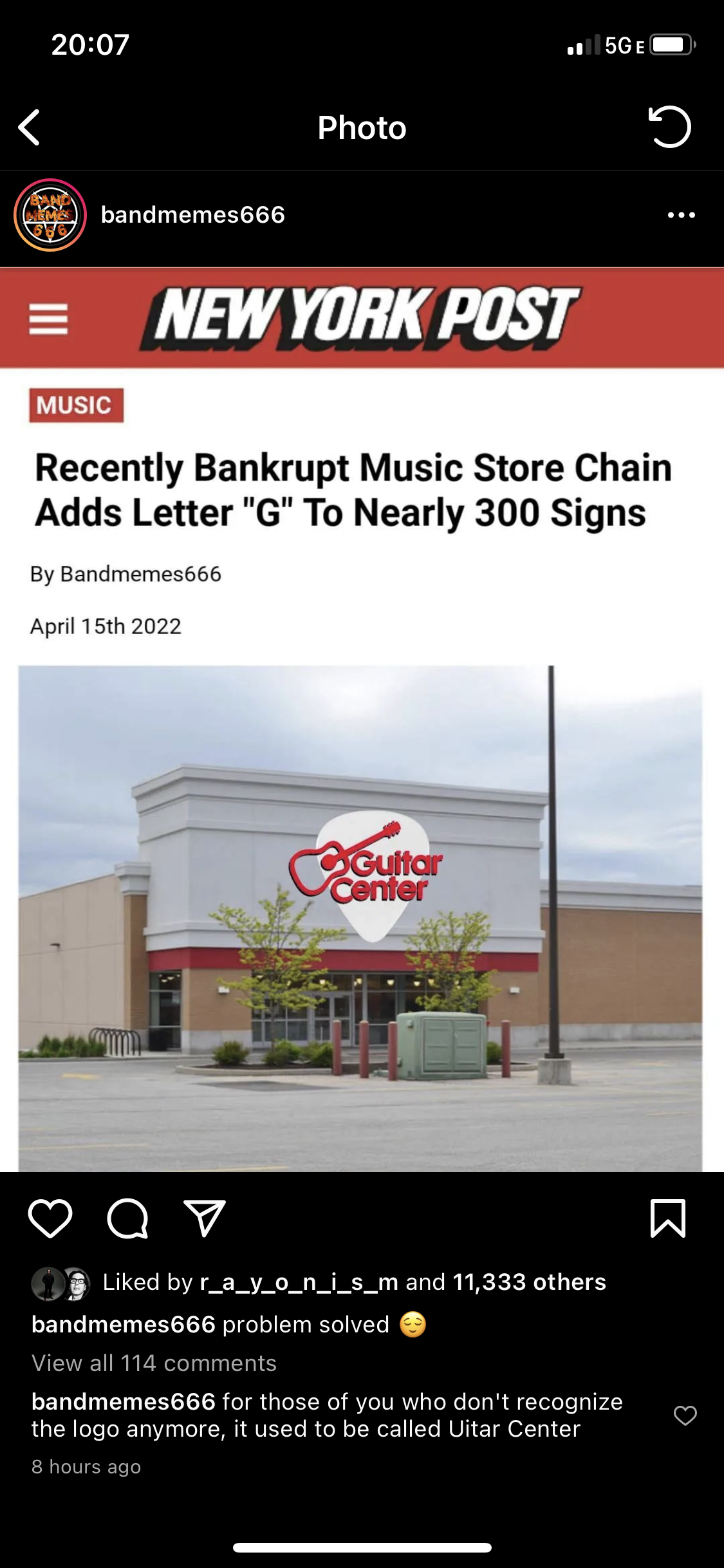Music Store Chain Adds Letter G to Nearly 300 Signs