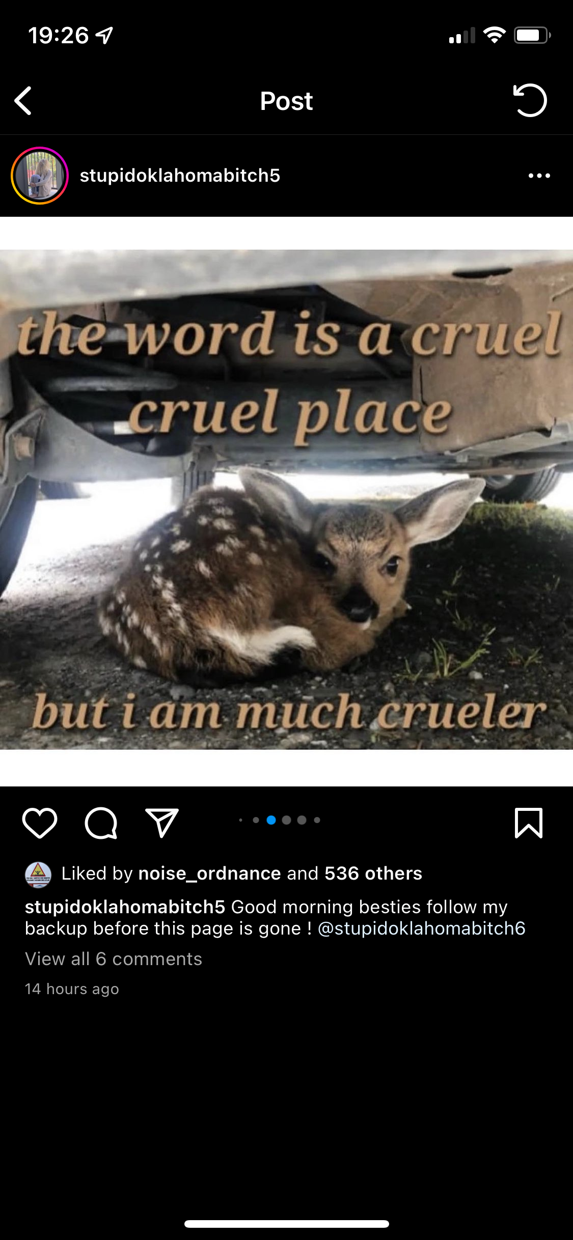 The Word Is a Cruel Cruel Place