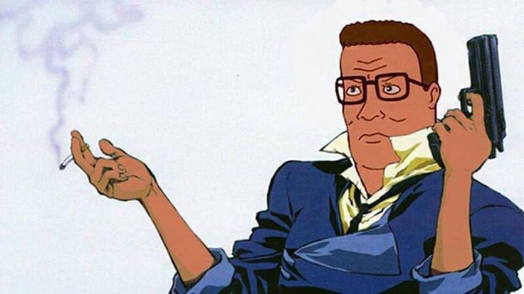 Hank Hill as Spike Spiegel